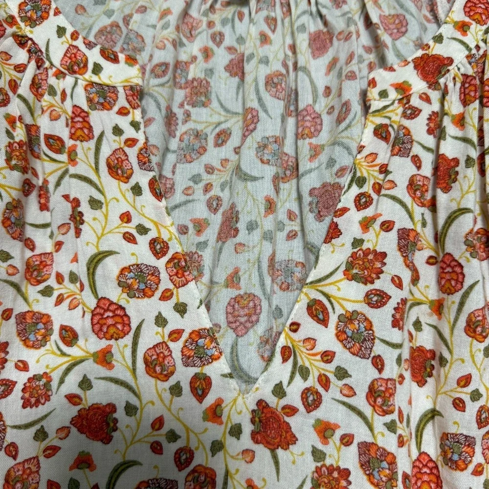 Old Navy Blouse XXL Floral Boho Cottagecore Peasant Prairie Mori Kei Casual Chic